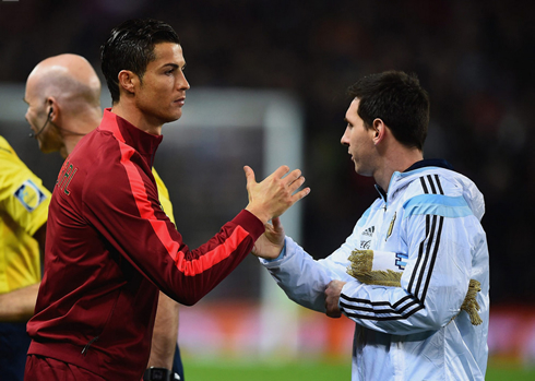 Cristiano Ronaldo and Messi friends