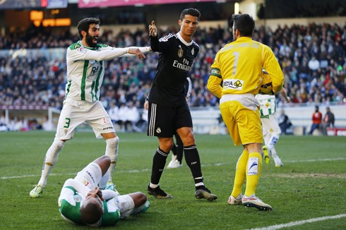 Cristiano Ronaldo violent conduct in Cordoba vs Real Madrid