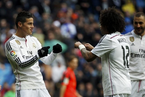 James Rodríguez dancing with Marcelo