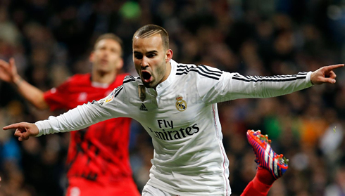 Jesé Rodríguez scores for Real Madrid in 2015