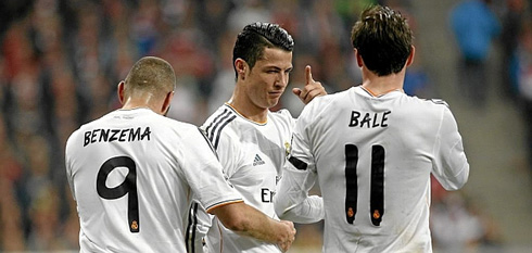 Real Madrid BBC, Benzema, Bale and Cristiano Ronaldo