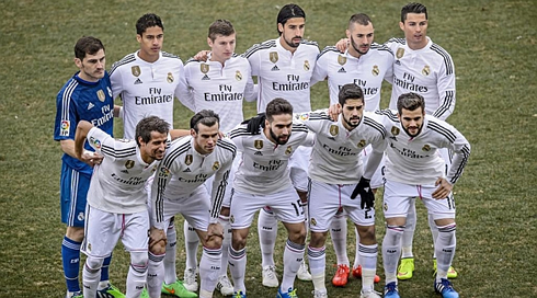 Real Madrid world champions 2014-2015 team photo