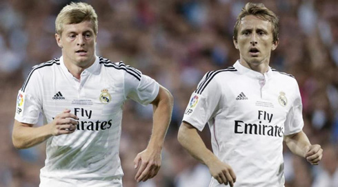 Toni Kroos and Luka Modric in Real Madrid 2015