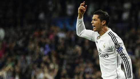 Cristiano Ronaldo protesting during a game