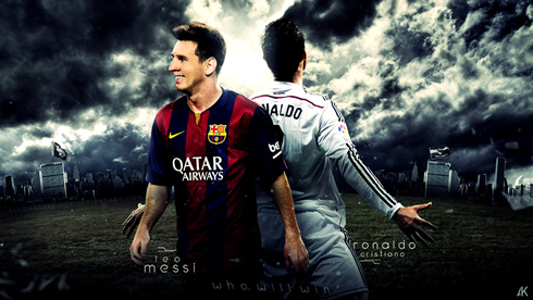 Messi vs Ronaldo, Clasico wallpaper 2015