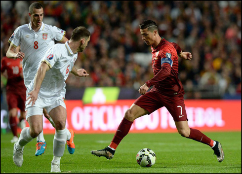 Cristiano Ronaldo stepovers vs Ivanovic