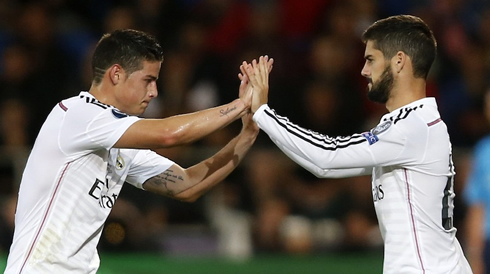 James Rodríguez and Isco, in Real Madrid 2015