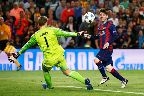 Messi goal in Barcelona 3-0 Bayern Munich, Champions League 2015