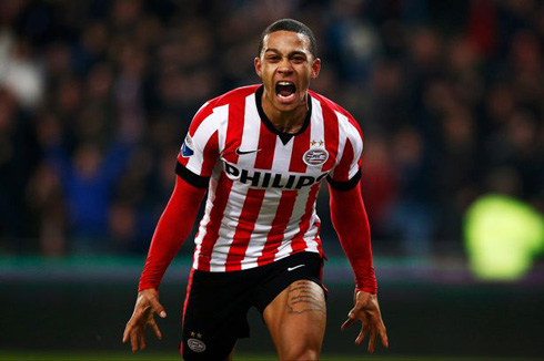 Memphis Depay in PSV, in 2015