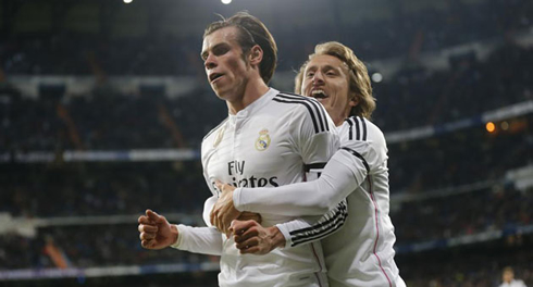 Gareth Bale and Luka Modric in Real Madrid 2015