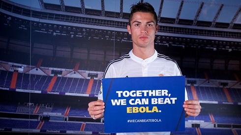 Cristiano Ronaldo in FIFA's campaign for the fight against Ebola