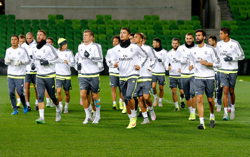 Real Madrid pre-season practice in 2015-2016