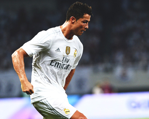 Cristiano Ronaldo in action for Real Madrid in 2015-16