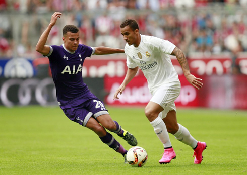 Danilo playing for Real Madrid in the 2015-16 pre-season
