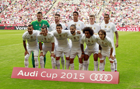 Real Madrid lineup vs Tottenham, in the Audi Cup 2015
