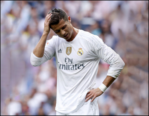 Cristiano Ronaldo having a headache