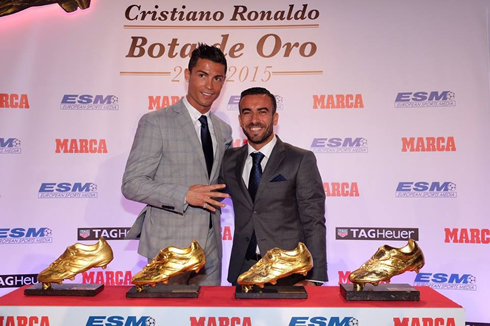 Cristiano Ronaldo and his friend Ricky Regufe