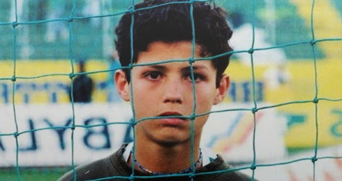 Cristiano Ronaldo at a young age in Sporting Lisbon