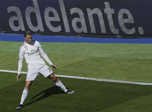 Cristiano Ronaldo and his Real Madrid goal celebration