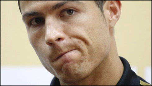 Cristiano Ronaldo bored and upset