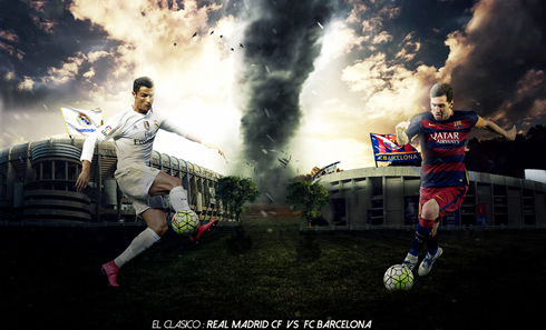 El Clasico Real Madrid vs Barcelona for La Liga in 2015-16