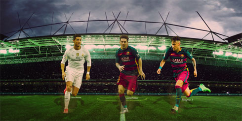 FIFA Ballon d'Or 2015, Ronaldo, Messi and Neymar