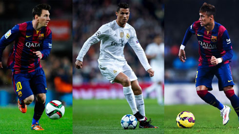 Messi, Ronaldo and Neymar