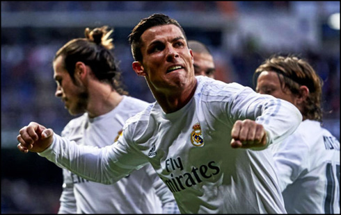 Cristiano Ronaldo unleashing his rage and fury
