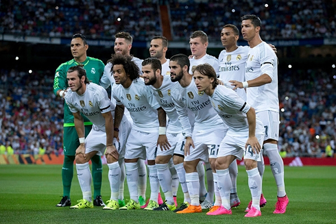 Real Madrid unsuccesful lineup in 2015