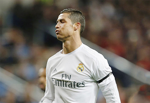 Cristiano Ronaldo frustration for not scoring goals