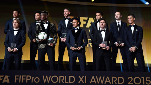 The 2015 FIFA FIFPro best XI