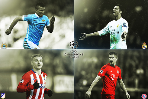 UEFA Champions League semifinals in 2016, Man City, Real Madrid, Atletico, Bayern Munich