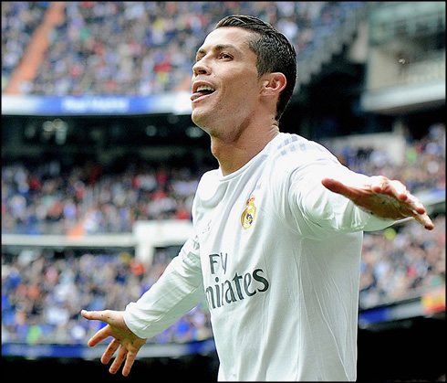 Cristiano Ronaldo scoring for Real Madrid in 2016