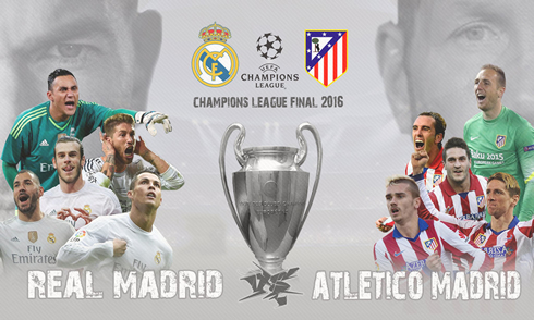 Real Madrid vd Atletico Madrid promo picture