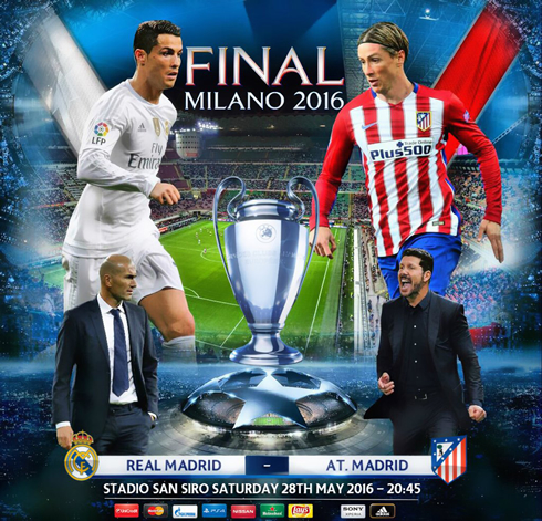 Real Madrid v Atletico poster 2016
