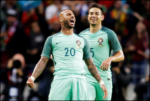 Ricardo Quaresma scores a goal for Portugal ahead of EURO 2016 debut
