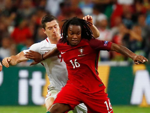 Renato Sanches in action for Portugal in the EURO 2016