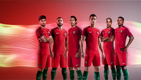 Portugal kit and jersey for the EURO 2016
