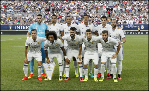 Real Madrid first lineup of the 2016-2017 pre-season