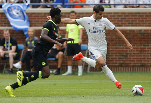 Alvaro Morata in Real Madrid vs Chelsea in 2016