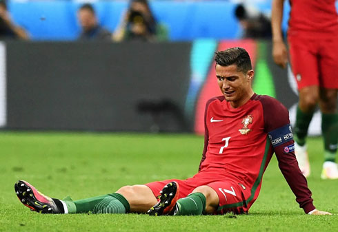 Cristiano Ronaldo devastated with his own injury in France vs Portugal