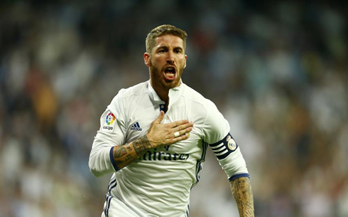 Sergio Ramos claiming his love for Madrid after scoring again
