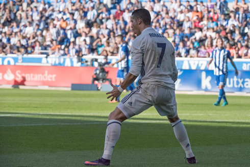 Cristiano Ronaldo trademark goal celebration
