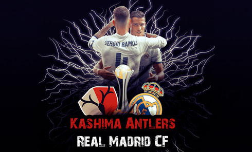 Real Madrid vs Kashima Antlers game poster