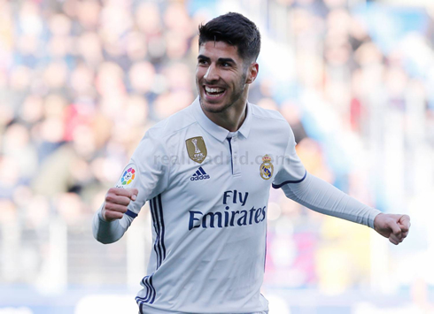 Marco Asensio scores for Real Madrid in 2017