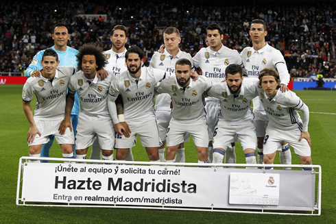 Real Madrid lineup vs Betis in La Liga 2017