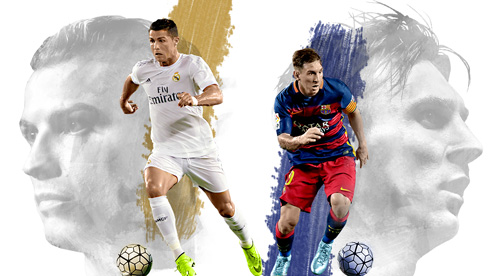 Cristiano Ronaldo vs Lionel Messi wallpaper 2017