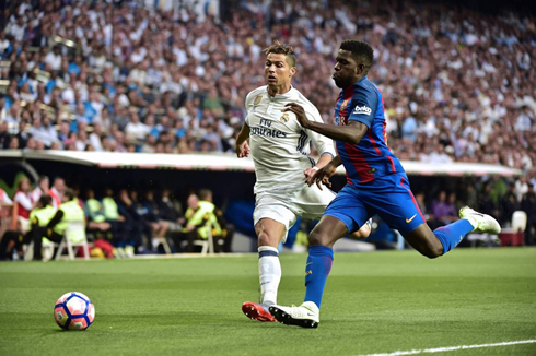 Cristiano Ronaldo vs Umiti in Real Madrid 2-3 Barcelona in 2017