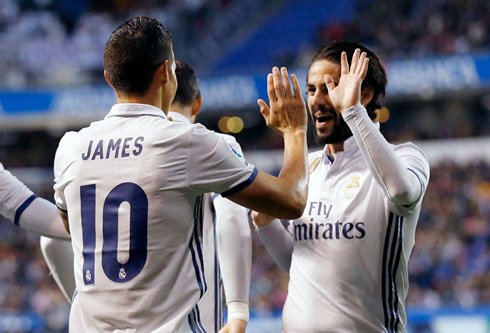James and Isco win it for Real Madrid
