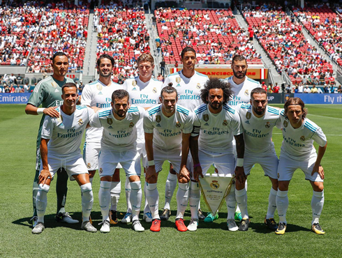 Real Madrid starting eleven vs Manchester United in the ICC 2017